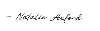 Natalie Axford signature